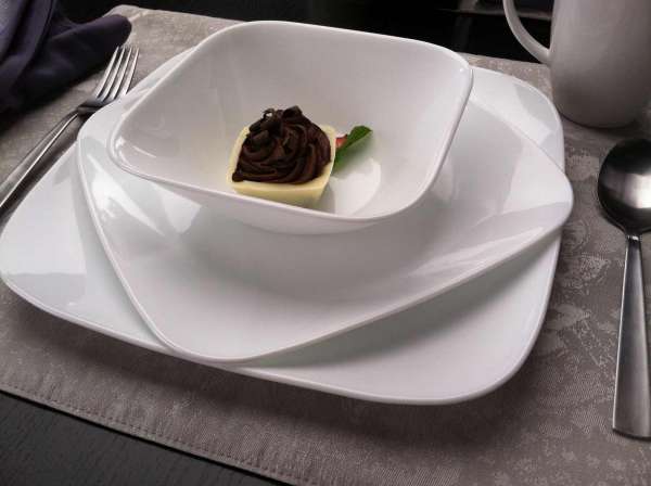 Corelle Müslischale pure white aus robustem, weißem Glas