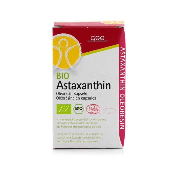GSE Astaxanthin Kapseln aus Mikroalgen. Bio. Jetzt kaufen! GSE Astaxanthin Kapseln aus Mikroalgen. Bio. Jetzt kaufen!
