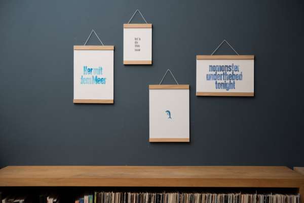 Side by Side Bilderleiste Holz Eiche für DIN A3 Wandgestaltung