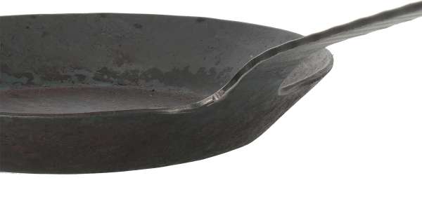 Turk freiform-warmgeschmiedete Pfanne mit flachem Hakenstiel