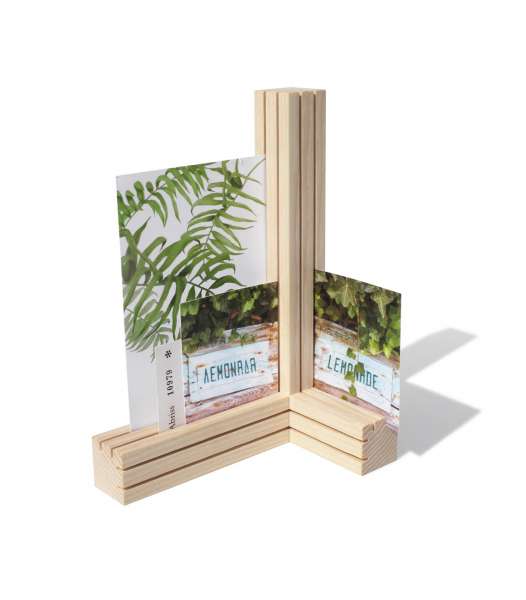 Side by Side Postkartenhalter Holz - für Postkarten & Photos - kaufen