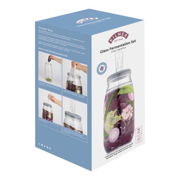 Kilner Fermentierglas 3l: Perfekte Fermentation mit Gärventil