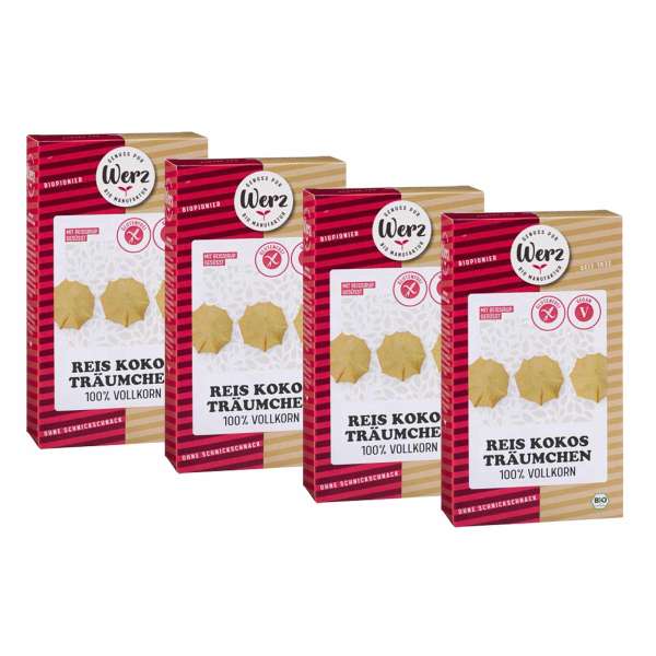 Reis Kokos Träumchen Gebäck glutenfrei ohne Ei im Sparpack Reis Kokos Träumchen Gebäck glutenfrei ohne Ei im Sparpack
