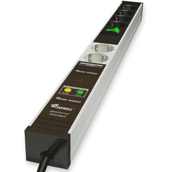 PC Steckdosenleiste mit Überspannungsschutz - 6-Fach PC Steckdosenleiste mit Überspannungsschutz - 6-Fach