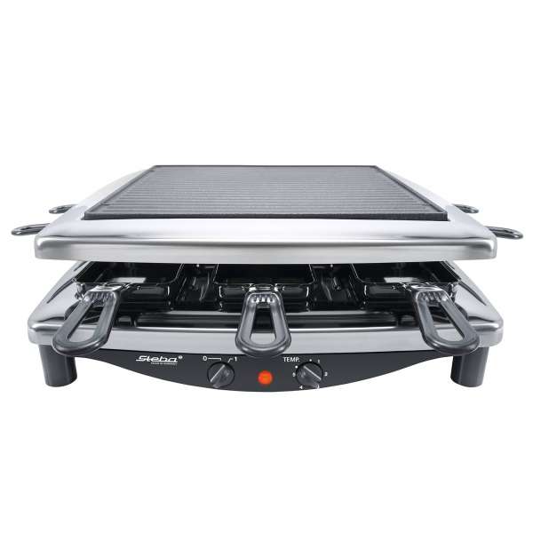 Steba RC 3 plus Chrom: Raclettegrill und Natursteingrill