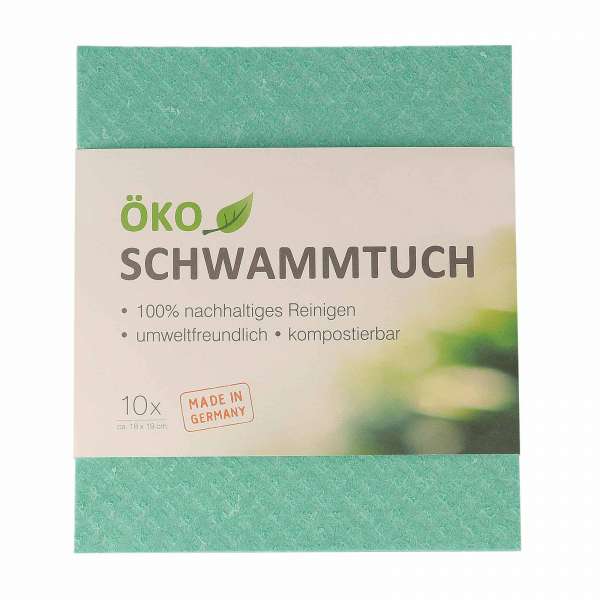 Öko Schwammtücher ohne Plastik im 10 er Pack - extra saugstark Öko Schwammtücher ohne Plastik im 10 er Pack - extra saugstark
