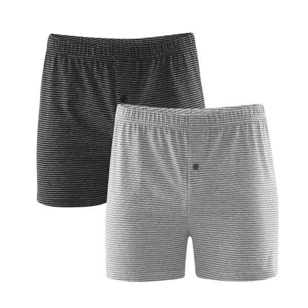 Living Crafts Herren Schlüpfer mit Bein - Basics im Doppelpack Living Crafts Herren Schlüpfer mit Bein - Basics im Doppelpack