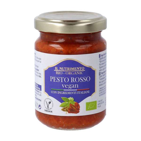 Pesto Rosso aus dem Glas ohne Käse, vegan kaufen Pesto Rosso aus dem Glas ohne Käse, vegan kaufen