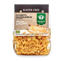 Glutenfreie Suppennudeln aus Mais zum Buchstabensuppe kochen Glutenfreie Suppennudeln aus Mais zum Buchstabensuppe kochen