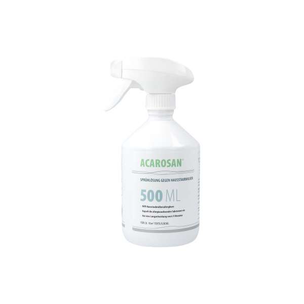 Acarosan Anti Milben Spray bekämpft Milben, reduziert Allergene, 500 ml Acarosan Anti Milben Spray bekämpft Milben, reduziert Allergene, 500 ml
