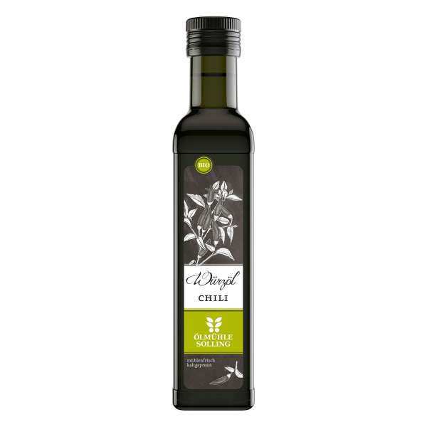 Chili Würzöl: Bio Chiliöl von der Ölmühle Solling Chili Würzöl: Bio Chiliöl von der Ölmühle Solling