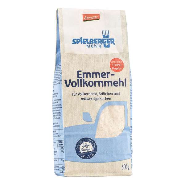 Emmermehl Bio der Spielberger Mühle in demeter-Qualität Emmermehl Bio der Spielberger Mühle in demeter-Qualität