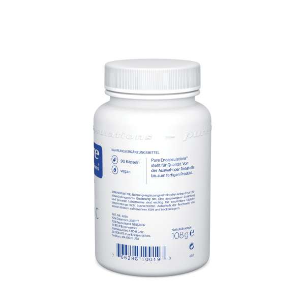Pure Encapsulation 1000mg Vitamin C geeignet für Allergiker