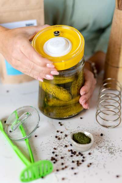 Kefirko Veggie Fermenter Gemüse-Fermentierer gelb