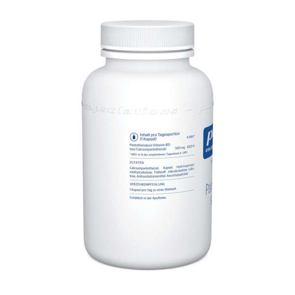 Pure Encapsulations Vitamin B5 Kapseln - Pantothensäure 500mg