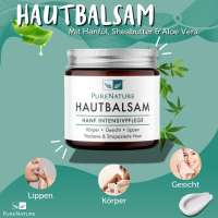 Vorschau: PureNature Hautbalsam mit Hanföl, Sheabutter & Aloe Vera Vorschau: PureNature Hautbalsam mit Hanföl, Sheabutter & Aloe Vera