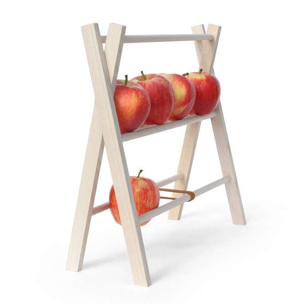 Attraktives Obstregal aus Holz - Fruits on Air - Side by Side