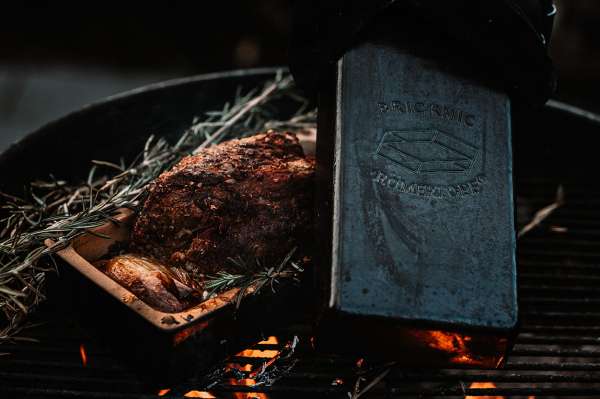 Römertopf Brick BBQ Kochstein - Black Edition