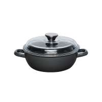 Riess Schmorpfanne 20/24/28 cm dark grey und lemon Riess Schmorpfanne 20/24/28 cm dark grey und lemon