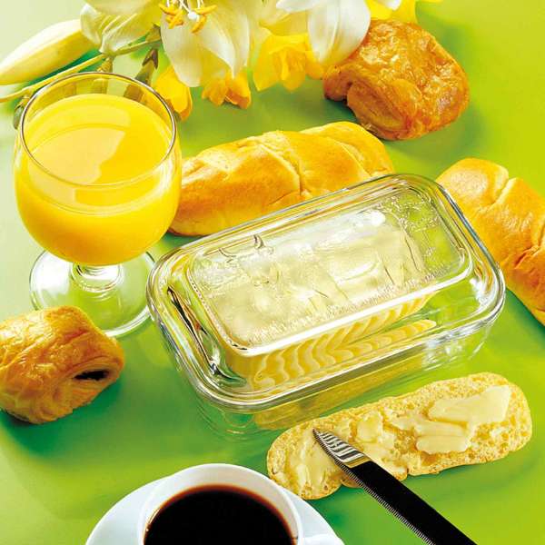 Butterdose aus Glas mit Deckel online bestellen