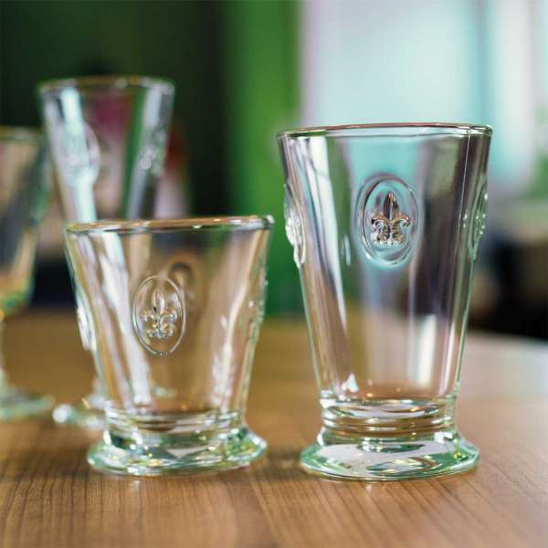 Longdrinkglas - Französische Gläser im Fleur de Lys Design