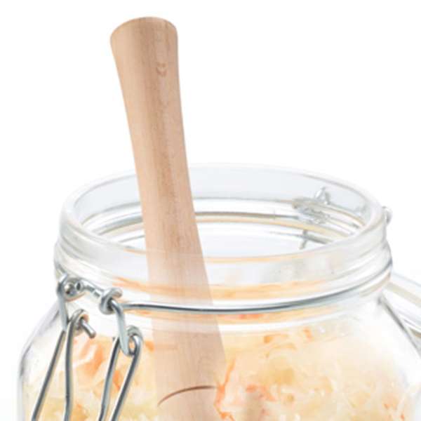 Fermentierstampfer aus Buchenholz