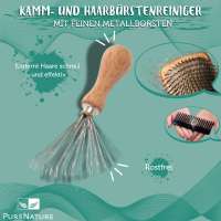 Vorschau: PureNature Kamm- und Haarbürstenreiniger mit feinen Metallborsten Vorschau: PureNature Kamm- und Haarbürstenreiniger mit feinen Metallborsten