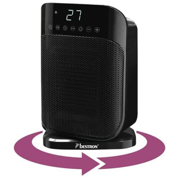 Bestron Keramikheizung: elektrischer Heizlüfter mit Thermostat