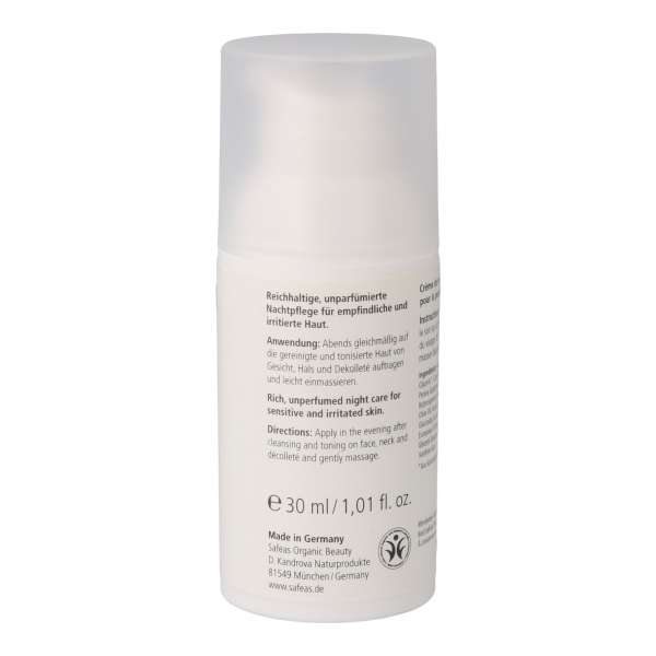 Nachtcreme für empfindliche Haut - Gesichtscreme ohne Duftstoffe