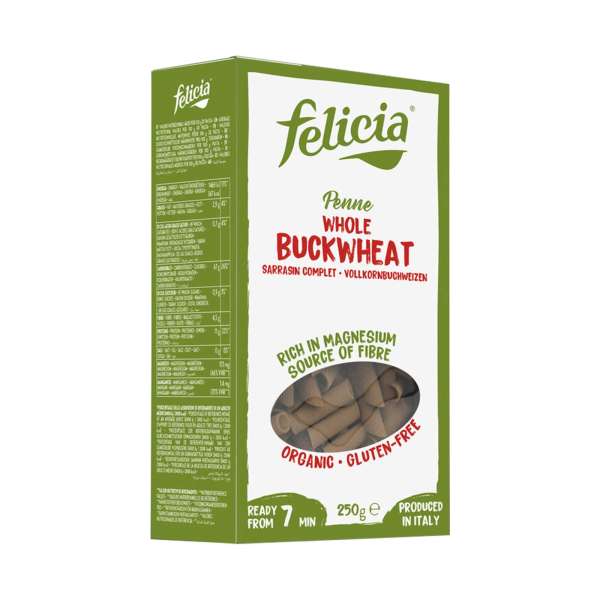 Felicia Penne: Nudeln aus Buchweizenmehl – bio & glutenfrei Felicia Penne: Nudeln aus Buchweizenmehl – bio & glutenfrei