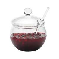 Glas Jena Marmeladendose: elegant und praktisch Glas Jena Marmeladendose: elegant und praktisch