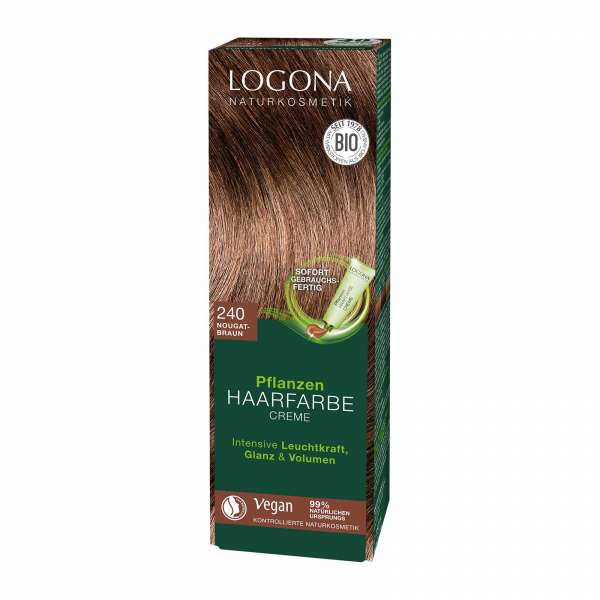 Logona Pflanzenhaarfarbe Color Creme Nougatbraun - bio-zertifiziert Logona Pflanzenhaarfarbe Color Creme Nougatbraun - bio-zertifiziert