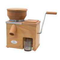 KoMo Getreidemühle Holz Fidifloc 21 - elektrische Mühle mit Handflocker