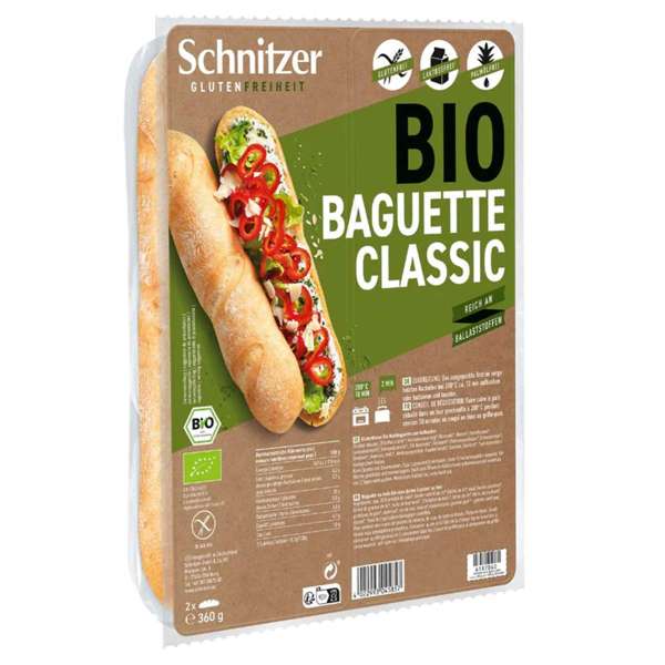 Glutenfreies Baguette zum Aufbacken knusprig frisch in 10 Minuten Glutenfreies Baguette zum Aufbacken knusprig frisch in 10 Minuten