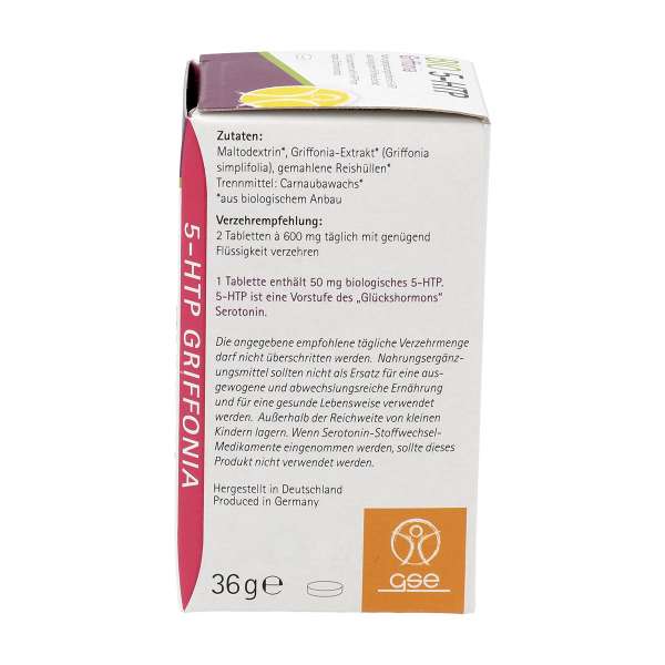 Bio 5 HTP Griffonia aus biologischem Griffonia-Extrakt