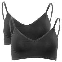 Living Crafts Damen Bustier Tamilla aus Bio-Baumwolle, 2er-Pack