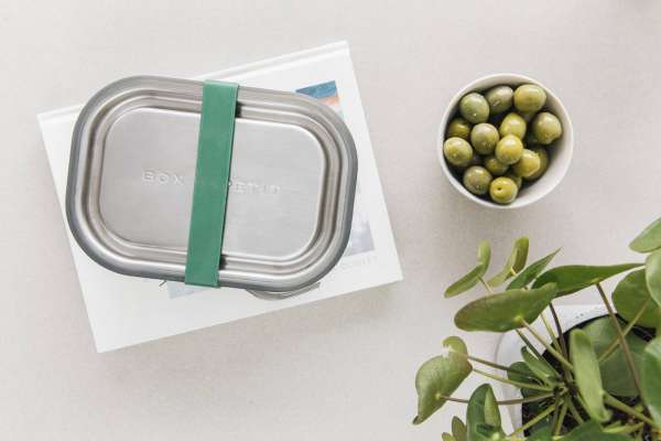 Black + Blum Lunchbox ohne Plastik - auslaufsicher mit Gabel