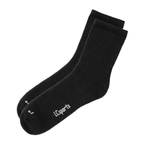 Living Crafts Sportsocken schwarz - vegane Baumwolle GOTS zertifiziert