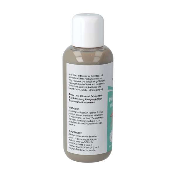 PureNature Möbelpolitur gegen Kratzer - mit Carnaubawachs
