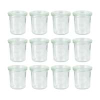 Weckgläser 160 ml: 12er Pack Mini Einmachgläser mit Deckel Weckgläser 160 ml: 12er Pack Mini Einmachgläser mit Deckel