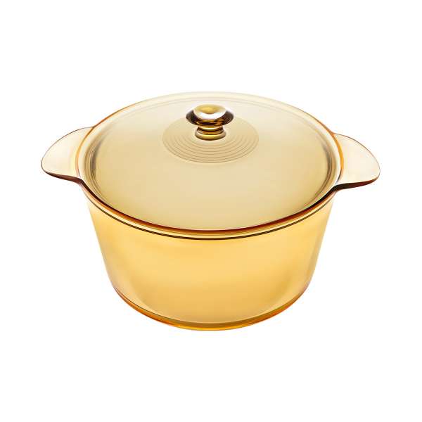 Visions Flair 5,5 l Glastopf: Kochtopf aus Borosilikatglas