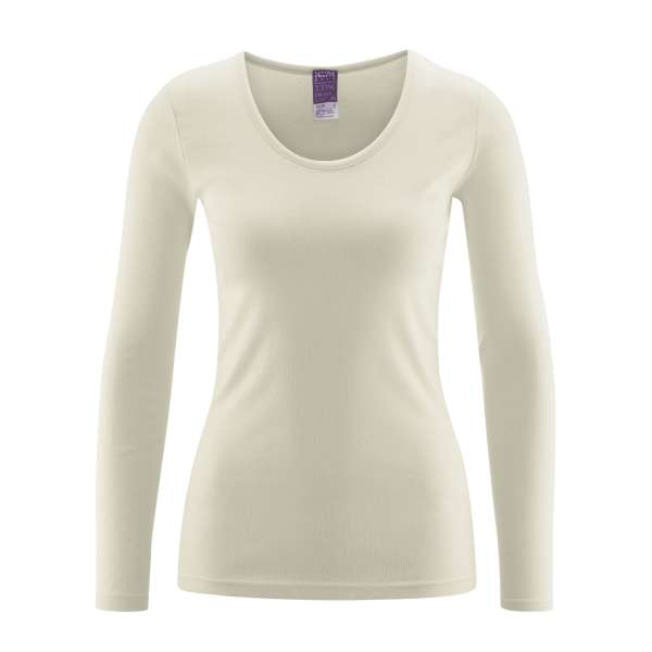 Living Crafts Damen Langarm-Unterhemd Johanna aus Bio-Baumwolle Living Crafts Damen Langarm-Unterhemd Johanna aus Bio-Baumwolle