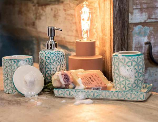 Tranquillo Badezimmer Tablett aus Keramik - Trend Design