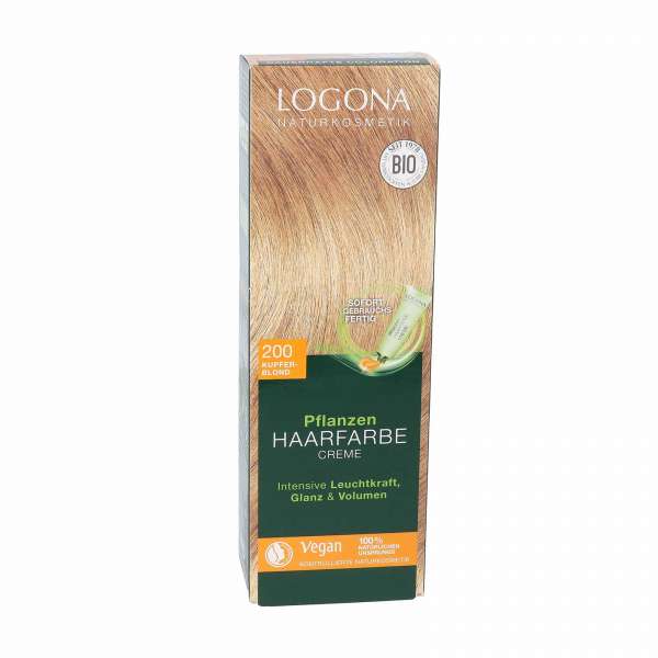 Logona Kupferblond Color Creme für blonde bis hellbraune Haartypen Logona Kupferblond Color Creme für blonde bis hellbraune Haartypen