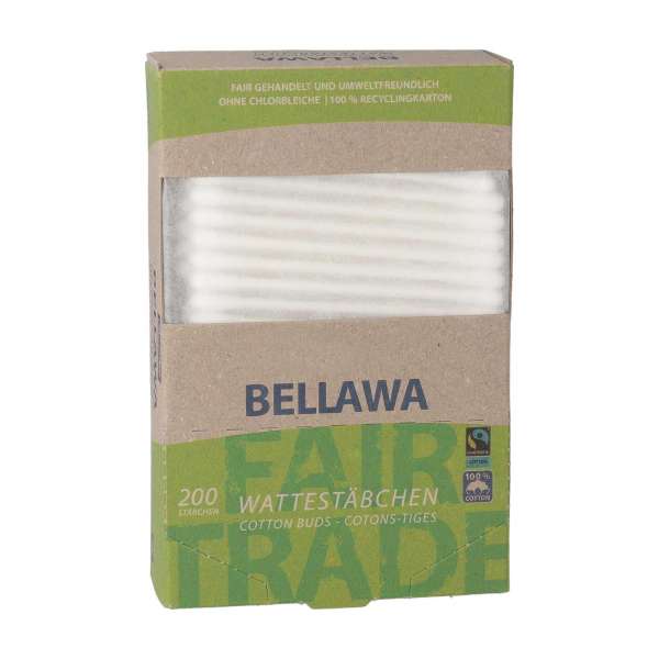 Wattestäbchen fusselfrei aus Baumwolle - 200 Stück Box Wattestäbchen fusselfrei aus Baumwolle - 200 Stück Box