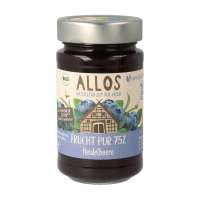Allos Frucht Pur Heidelbeer Fruchtaufstrich - perfekt für Pancake Allos Frucht Pur Heidelbeer Fruchtaufstrich - perfekt für Pancake