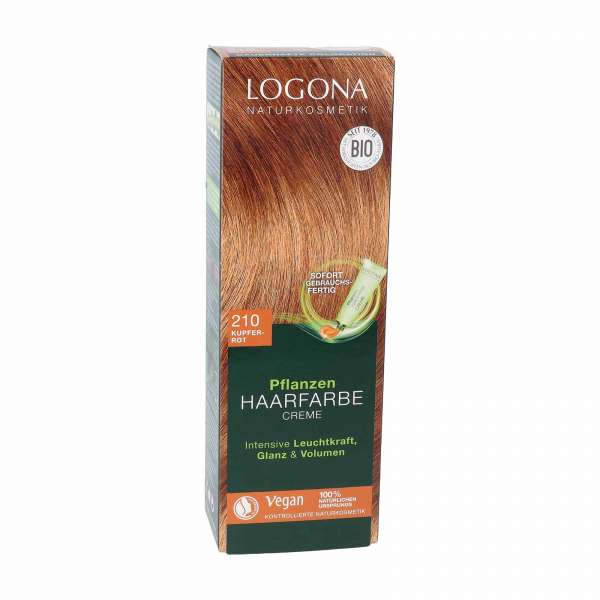 Naturhaarfarbe Logona Color Creme Kupferrot für blondes Haar Naturhaarfarbe Logona Color Creme Kupferrot für blondes Haar