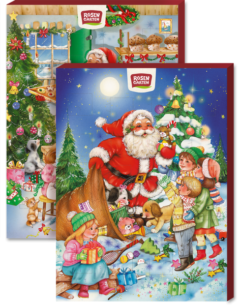 Rosengarten Bio Schoko-Adventskalender mit Vollmilchschokolade Rosengarten Bio Schoko-Adventskalender mit Vollmilchschokolade