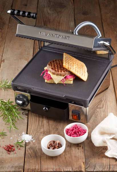 Milantoast Kontaktgrill keramikbeschichtet, bis 300 °C