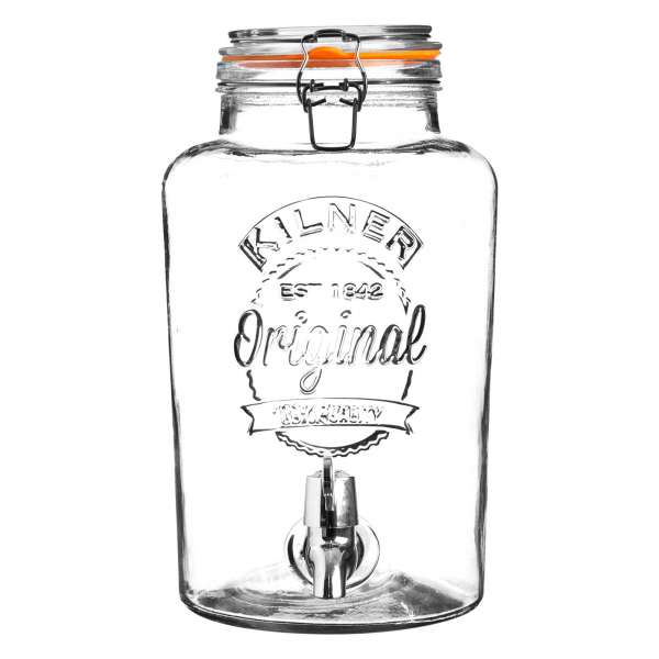 Kilner Getränkespender 5l aus Glas mit Zapfhahn Kilner Getränkespender 5l aus Glas mit Zapfhahn